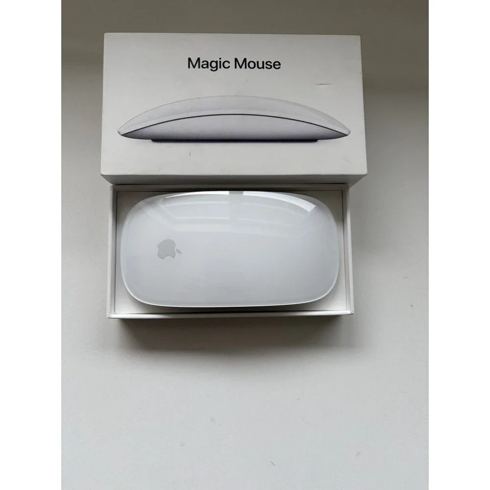 Apple Magic Mouse Wireless Bluetooth Rechargeable Silver White MK2E3AM/A A1657